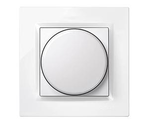 SIMON - Regulador Luz LED, Interruptor para Regular la Intensidad de Luz, Táctil, Serie Simon 10, Fácil Instalar, Incluye Marco, Tapa y Mecanismo, Apto Interiores, Color Blanco