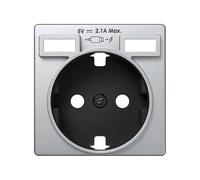 SIMON Tapa para base Schuco 8200049-033 con 2 carcasas de carga USB 2.1A tipo A