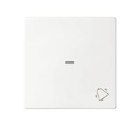 SIMON - Tecla para Pulsador de Timbre o Campana, Serie 82 Concept, Compatible con Series de Mecanismos 75, 31, 82 y 88, Fácil de Instalar, Efecto Mate Antihuellas, Color Blanco