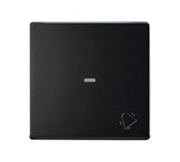 SIMON - Tecla para Pulsador de Timbre o Campana, Serie 82 Concept, Compatible con Series de Mecanismos 75, 31, 82 y 88, Fácil de Instalar, Efecto Mate Antihuellas, Color Negro