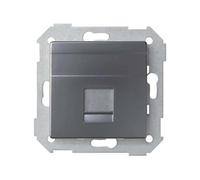 SIMON - Tecla Toma RJ45, Serie 82 Concept, Compatible con las Series 75, 31, 82 y 88, Fácil de Instalar, Efecto Mate Antihuellas, Color Titanio