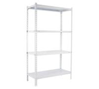 Simonclick Estantería metálica Ecoclick (Al x An x Pr: 150 x 90 x 30 cm, Capacidad de carga por balda: 70 kg, Número de baldas: 4 ud., Inserción,...