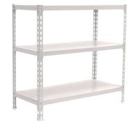 Simonclick Estantería metálica Megaplus (Al x An x Pr: 90 x 120 x 50 cm, Capacidad de carga por balda: 200 kg, Número de baldas: 3 ud., Inserción,...