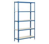 Simonrack Estantería metálica Simon Rack 1800x800x400 mm 5 alturas bandeja metal 180 kg Azul/Blanco