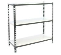 Simonclick Estantería metálica Mini (Al x An x Pr: 90 x 80 x 30 cm, Capacidad de carga por balda: 180 kg, Número de baldas: 3 ud., Inserción,...