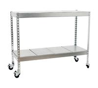 Simonforte Estantería metálica Mobile Metal (Al x An x Pr: 97,5 x 150 x 60 cm, Número de baldas: 2 ud., Inserción, Galvanizado, Capacidad de carga...