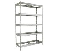 Simonforte Estantería para cargas pesadas (Al x An x Pr: 200 x 150 x 90 cm, Número de baldas: 5 ud., Inserción, Galvanizado, Capacidad de carga por...