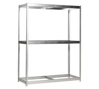 Simonforte Estantería para cargas pesadas (Al x An x Pr: 200 x 180 x 75 cm, Número de baldas: 3 ud., Inserción, Galvanizado, Capacidad de carga por...