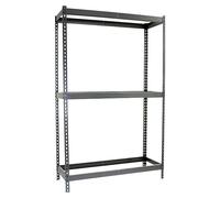 Simonforte Estantería para cargas pesadas (Al x An x Pr: 200 x 240 x 90 cm, Número de baldas: 3 ud., Inserción, Gris, Capacidad de carga por balda:...