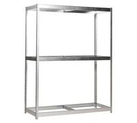 Simonforte Estantería para cargas pesadas (Al x An x Pr: 200 x 240 x 90 cm, Número de baldas: 3 ud., Inserción, Galvanizado, Capacidad de carga por...