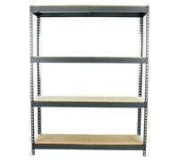 Simonforte Estantería para cargas pesadas Chipboard (Al x An x Pr: 200 x 210 x 60 cm, Capacidad de carga por balda: 500 kg, Número de baldas: 4...