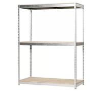 Simonforte Estantería para cargas pesadas Chipboard (Al x An x Pr: 200 x 240 x 90 cm, Capacidad de carga por balda: 400 kg, Número de baldas: 3...