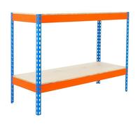 Simonforte Estantería para cargas pesadas Chipboard (Al x An x Pr: 90 x 120 x 75 cm, Capacidad de carga por balda: 600 kg, Número de baldas: 2 ud.,...