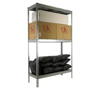 Simonforte Estantería para cargas pesadas Metal (Al x An x Pr: 150 x 120 x 60 cm, Capacidad de carga por balda: 600 kg, Número de baldas: 3 ud.,...