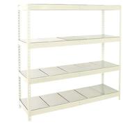 Simonforte Estantería para cargas pesadas Metal (Al x An x Pr: 200 x 210 x 45 cm, Capacidad de carga por balda: 500 kg, Número de baldas: 4 ud.,...