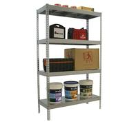 Simonforte Estantería para cargas pesadas Metal (Al x An x Pr: 200 x 210 x 45 cm, Capacidad de carga por balda: 500 kg, Número de baldas: 4 ud.,...