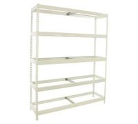 Simonforte Estantería para cargas pesadas Metal (Al x An x Pr: 200 x 210 x 60 cm, Capacidad de carga por balda: 500 kg, Número de baldas: 5 ud.,...