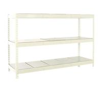 Simonforte Estantería para cargas pesadas Metal (Al x An x Pr: 200 x 240 x 90 cm, Capacidad de carga por balda: 400 kg, Número de baldas: 3 ud.,...