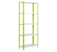 Simonhome Estantería metálica Homeclassic Color Mini (Al x An x Pr: 180 x 100 x 30 cm, Capacidad de carga por balda: 100 kg, Número de baldas: 5...