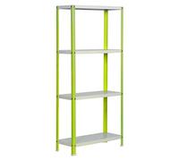 Simonhome Estantería metálica Homeclassic Color Plus (Al x An x Pr: 160 x 100 x 30 cm, Capacidad de carga por balda: 100 kg, Número de baldas: 4...