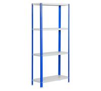 Simonhome Estantería metálica Homeclassic Color Plus (Al x An x Pr: 160 x 100 x 40 cm, Capacidad de carga por balda: 100 kg, Número de baldas: 4...