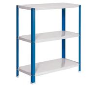 Simonhome Estantería metálica Homeclassic Color Plus (Al x An x Pr: 90 x 100 x 30 cm, Capacidad de carga por balda: 100 kg, Número de baldas: 3...