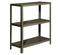 Simon Rack Librería Estanteria Salon, 900x800x300 mm, 3 Alturas, Estilo Industrial, Metálica, Gris - Simon Home