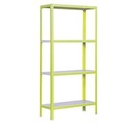 Simonhome Estantería metálica Homeclick Color Mini (Al x An x Pr: 160 x 80 x 30 cm, Capacidad de carga por balda: 150 kg, Número de baldas: 4 ud.,...