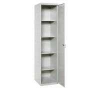 Simonlocker Armario multiusos metálico Cabinet Desmontado (L x An x Al: 40 x 40 x 180 cm, Gris, Número de puertas: 1 ud., Desmontado)