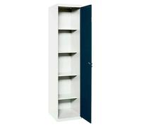 Simonlocker Armario multiusos metálico Cleaning Desmontada (L x An x Al: 40 x 40 x 180 cm, Número de puertas: 1 ud., Blanco/Antracita)