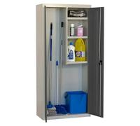 Simonlocker Armario multiusos metálico Cleaning Desmontado (L x An x Al: 40 x 60 x 180 cm, Número de puertas: 2 ud., Gris/Antracita)