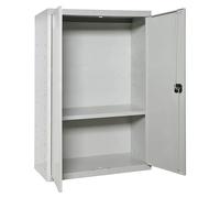 Simonlocker Armario multiusos metálico Multi Professional Desmontado (L x An x Al: 40 x 80 x 90 cm, Gris/Gris, Número de baldas: 1 ud.)