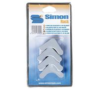 SimonRack 90130000001 - Blister de 4 pies P/35, color blanco