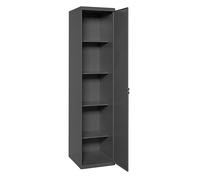 SimonRack Armario Escobero Multiusos, 1800x400x400 mm, 1 Puerta, Antracita Black