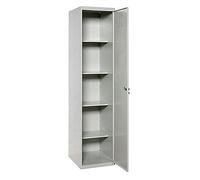 SimonRack Armario Escobero Multiusos, 1800x400x400 mm, 1 Puerta, Gris Gray Large