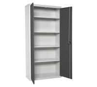 Simonrack Armario Metálico Almacenaje 2 Puertas 4 Estantes 1800x800x400 Mm Blanco/Antracita Simonlocker White Large