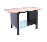 SimonRack Banco de Trabajo Taller, Capacidad Carga 1000 kg, 865x1500x750 mm, Mesa de Trabajo, Antracita/Haya - BT6 PRO Antracita Large