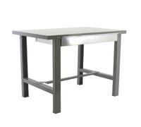 SimonRack Banco de Trabajo Taller, Capacidad Carga 600 kg, 830x1200x730 mm, Mesa de Trabajo, 1 Cajón, Gris - BT6 Gray Large