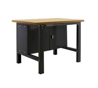 SimonRack Banco de Trabajo Taller, Capacidad Carga 600 kg, 865x1200x750 mm, Mesa de Trabajo, Guarda Herramientas, Antracita/Madera Mdf - BT6 Antracita Large