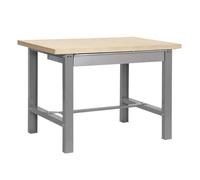 SimonRack Banco de Trabajo Taller, Capacidad Carga 600 kg, 865x1800x750 mm, Mesa de Trabajo, 1 Cajón, Gris/Madera Mdf - BT6 Gray Large