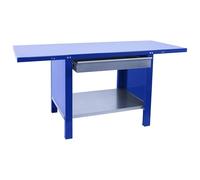 SimonRack Banco de Trabajo Taller, Capacidad Carga 700 kg, 830x1500x730 mm, Mesa de Trabajo, 1 Cajón, Azul - BT6 PRO