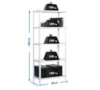 SIMONRACK Estantería Homeclassic Mini 5 Estantes Blanco