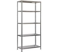 SimonRack Estanteria Metalica 5 Baldas Ajustables, 100 kg de Punto Flexión, 2000x1000x300 mm, Con Tornillos, Estantería Almacenaje, Galvanizado - Comfort