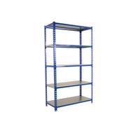 SimonRack Estantería metálica Simonclick 5 baldas 200 kg flexión 2000x1100x500 Azul/Galva