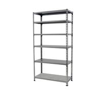 SimonRack Estanteria Metalica Almacenaje de Acero, 2500x1000x400 mm, 6 Baldas, Soporta 180 kg de Punto Flexión por balda, Gris - Simonclick Gray