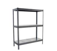SimonRack Estanteria Metalica Almacenaje de Acero Industrial, 2000x1800x450 mm, 3 Baldas, Soporta 600 kg de Punto Flexión por balda, Gris/Galva - SimonTaller Gray