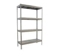 Simonrack Estantería Metálica Almacenaje de Acero Industrial 2000x1800x750mm Galvanizada Silver Large