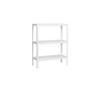 SimonRack Estantería Metálica Almacenaje, Sin tornillos, 3 Baldas, Alta Capacidad Carga 150 kg, 900x1000x300 mm, Estantería Salón Baño Cocina, Blanco - SimonHomeClick Metal