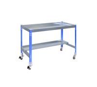 SimonRack Mesa de Jardinería con Ruedas 875x1500x600 mm, Azul/Galva Huerto Urbano -Simon Garden Blue Large