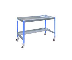 SimonRack Mesa de Jardinería con Ruedas 875x1500x600 mm, Azul/Galva Huerto Urbano -Simon Garden Blue Large